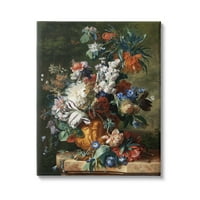 Букет од цвеќиња на „Ступел индустрии“ во Урн Јан ван Хуисум, сликарство за сликарство, завиткана од платно, печатена wallидна уметност, Дизајн од One1000Paintings