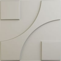 Ekena Millwork 5 8 W 5 8 H Nestor Endurawall Декоративен 3Д wallиден панел, Ultracover Satin Blossom White White