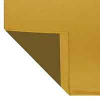 Главни простории со цврста боја на просторијата за затемнување на панелот за панели за завеси, сет од 2, златно