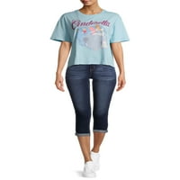 Компанијата Волт Дизни од Дизни Пепелашка самовила кума на рамената графичка маица