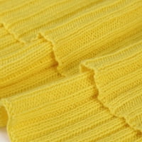 Единствени поволни цени памучен кабел плетен кревет ќебе жолто 60 78
