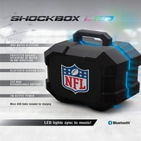 NFL Shockbo LED безжичен звучник за Bluetooth, Билс Бафало