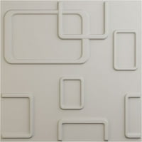Ekena Millwork 5 8 W 5 8 H Одеса Ендурал Декоративен 3Д wallиден панел, ултраковер сатенски цвет бело