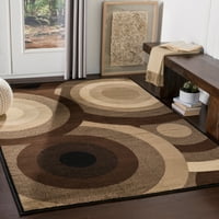 Уметнички ткајачи Парамаунт Геометриска област килим, Браун, 8'10 12'10