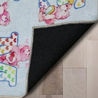 Грижа мечки азбука бебе бебе 2 '3' мулти -подрачје килим од добро ткаени