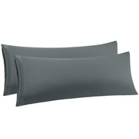 Уникатни поговори полиестерски перници за тело со патент темно сива 20 x54