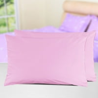 Единствени поволни перничиња со перници од 2 парчиња египетска памучна перница Покријте розов крал