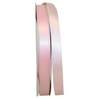 Reliant Ribbon Single Face Satin All Iim Iimes Light Pink Polyester Ribbon, 3600 0,62