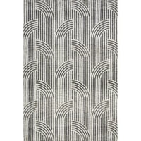 Nuloom Anneliese високо-ниско-ниски геометриски вртливи, килим, 8 '10', темно сива