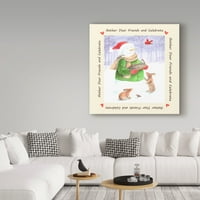 Заштитена марка ликовна уметност „Снежни пријатели“ платно уметност од Мелинда Хипшер