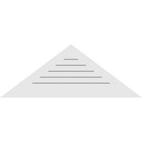 60 W 30 H Триаголник Површински монтирање ПВЦ Гејбл Вентилак: Функционален, W 3-1 2 W 1 P Стандардна рамка