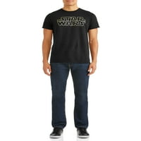Графичка маица со лиценциран маица за маици за мажи во „Војна на Starвездите“, голема, голема
