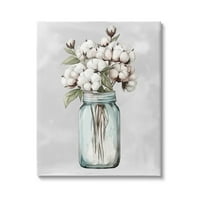Tuphell Industries памук цвет sprigs farmhouse jar botanical & floral сликарство галерија завиткано платно