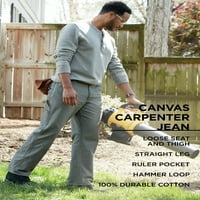 Wrangler Rustler Men'and Big Men Carvas Carpenter Straight Flys Jeans