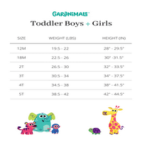 Момци за мали деца на Гаранималс, големини со големини, големини 12м-5Т