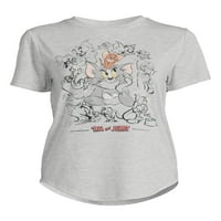 Hannaенска маица за скици на Хана Барбера Том и Jerryери