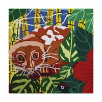 Трговска марка ликовна уметност „Тропско дрво кенгур“ платно уметност од Синди пошироко