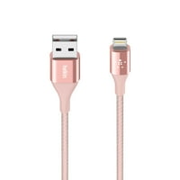 Белкин 2pk 4ft. Duratek USB тип Ц до USB-A 4FT кабел, розово злато