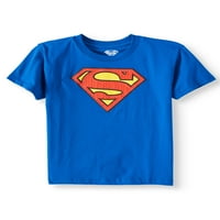 Лого на стрипови Супермен со маица со кратки ракави со HD мастило