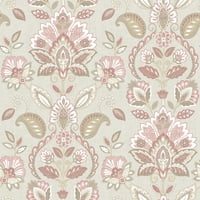 Chesapeake Rayleigh Coral Floral Damask позадина