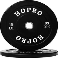 Рамнотежа од Хопро во. Олимписка плоча за тежина на браник lb. со челичен центар, парови