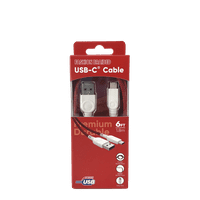 NoUSB A до USB C 6FT плетенка кабел