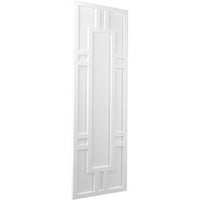 Ekena Millwork 12 W 78 H TRUE FIT PVC HASTINGS FIXED MONT SULTERS, бело