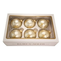 Курт Адлер сребро со украси за детали за злато, кутија со 6 парчиња