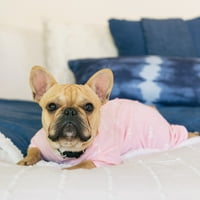 Гап домашно милениче, облека за кучиња, розово лого печати пижама