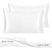 Уникатни поволни цени мама природна свила перници бела кралица