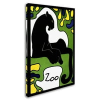 Трговска марка ликовна уметност „Зоолошка градина 1“ платно уметност од гроздобер лавои
