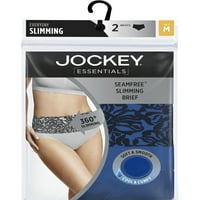 Jockey® Essentialsенски Seamfree® Slimming кратки гаќички, ладење на ладење, мазнење на стомакот, од 2, големини
