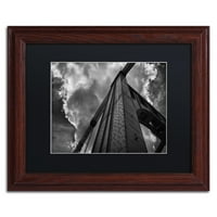 Трговска марка ликовна уметност Енди Ворхол мост Канвас уметност од asonејсон Шафер, црна мат, дрвена рамка